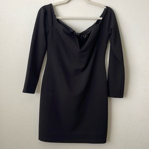 Black off the shoulder dress